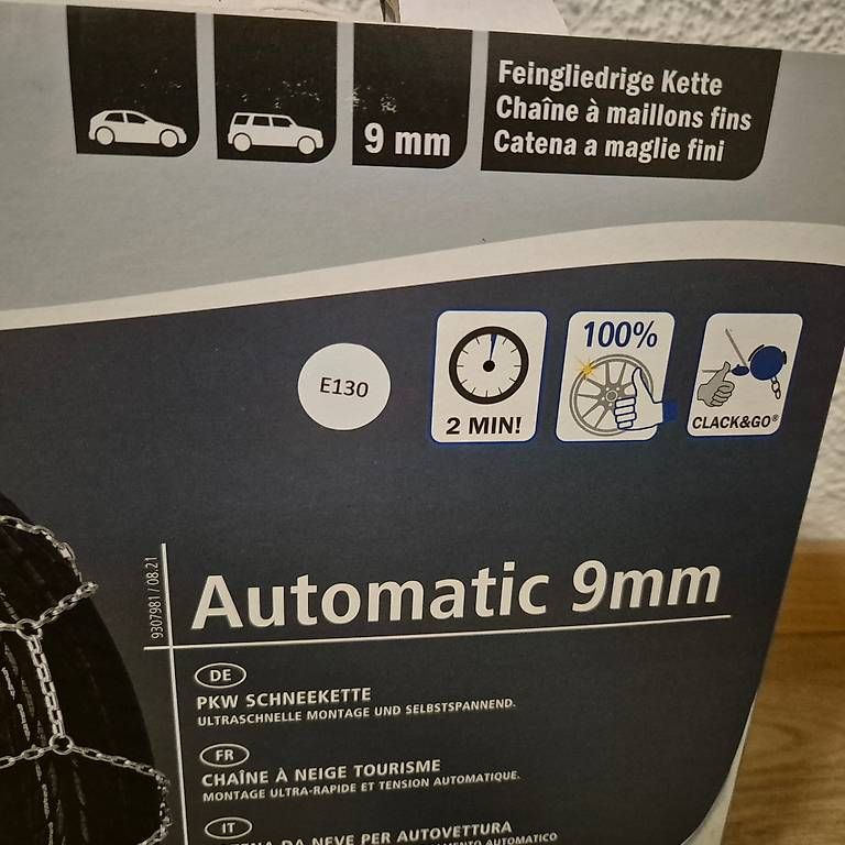 Schneeketten: Schneekette, automatic 9mm, E130 – Neu (gemäss Beschreibung) aus Bremgarten AG von wellea 4
