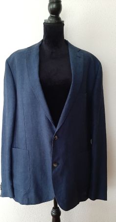 Navyboot Sakko/Blazer Herren, Grösse 58, Blau, Leinen