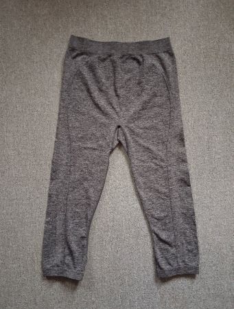 Tschibo Sport Leggings 3/4 grau meliert, S, neuwertig