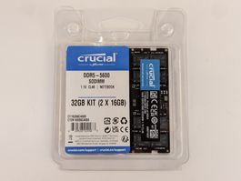 CRUCIAL Laptop RAM 2x16GB, 5600 MHz, DDR5, SO-DIMM