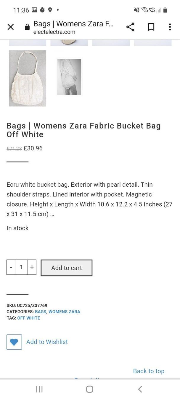 Borse da donna: Zara Bucket Bag NEU – Nuovo e nell'imballaggio originale da Effretikon venduto da gonzzi 4