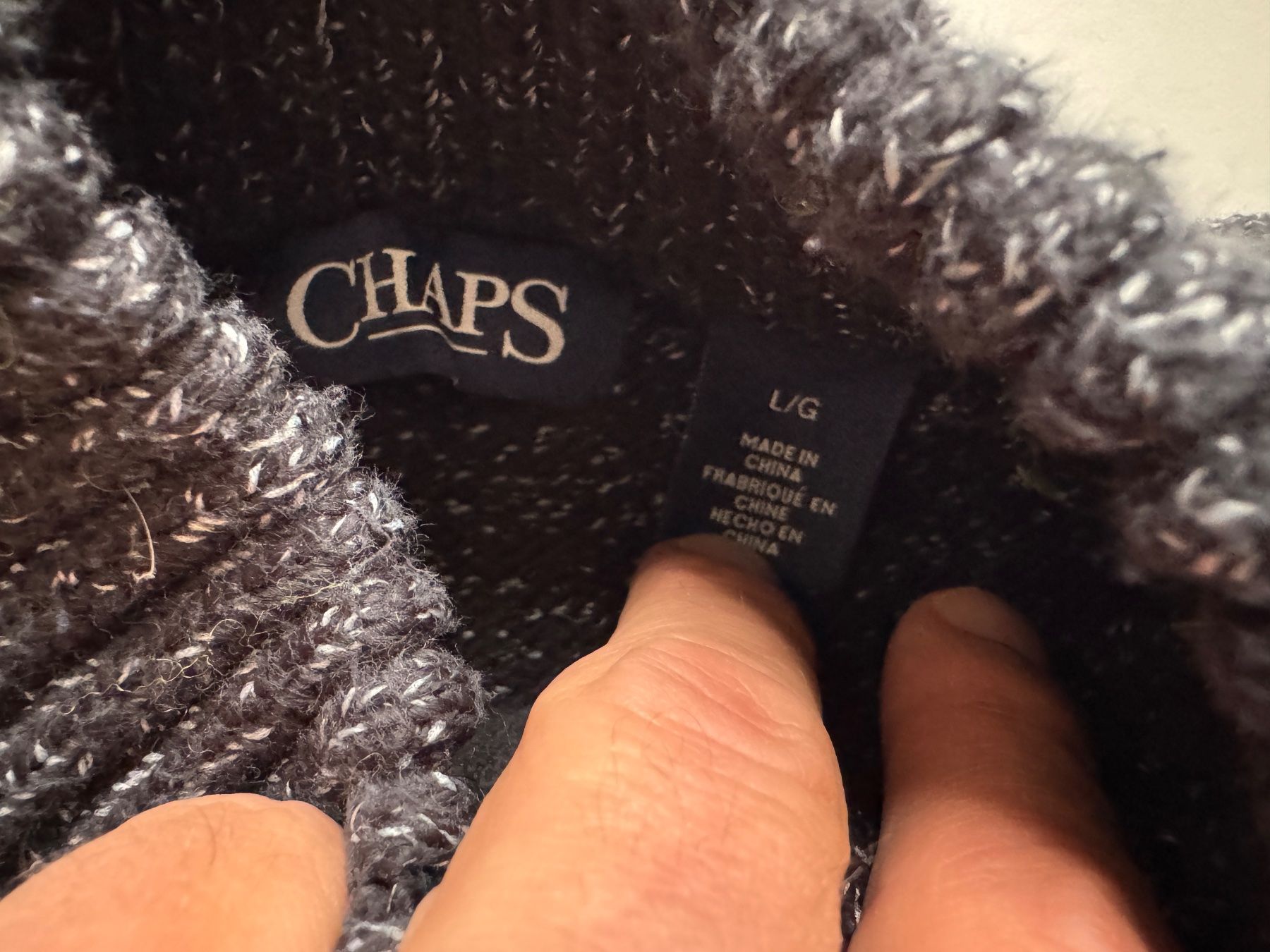Pullover & Sweatshirts: Chaps pullover 90% cotton 1/4 button Sz L – Gebraucht aus Neuchâtel von _Easy_to_Find_ 1