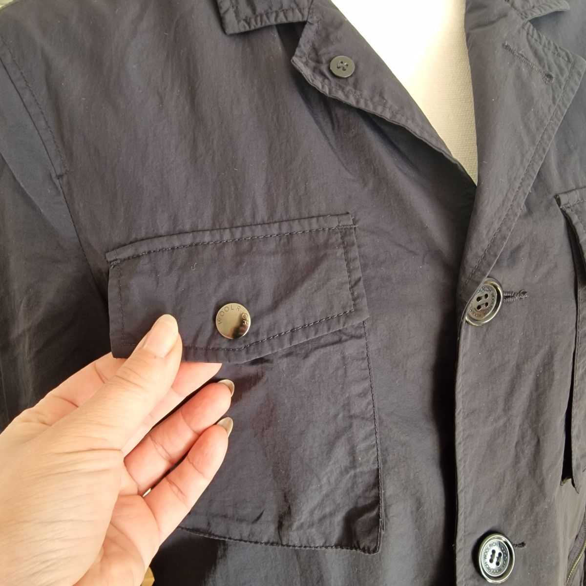 Woolrich Mäntel: Woolrich Übergangsjacke Herren Gr. M, Navyblau – Gebraucht aus St. Gallen von mania03 4