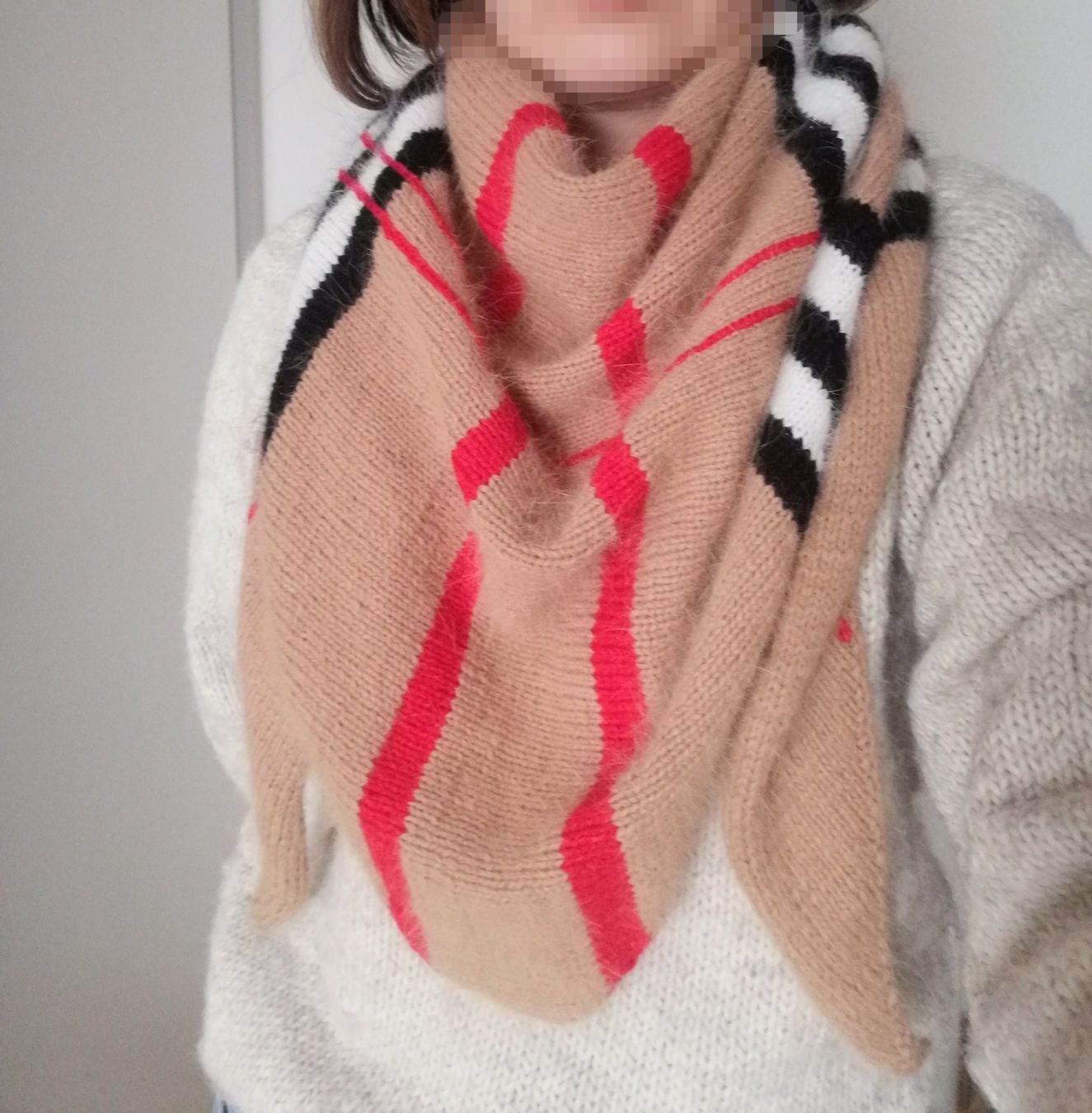 Foulard & Sciarpe: Schal, Dreieckstuch Angora Handgestrickt Sciarpa – Nuovo e nell'imballaggio originale da Buchrain venduto da nat_pl5p 8