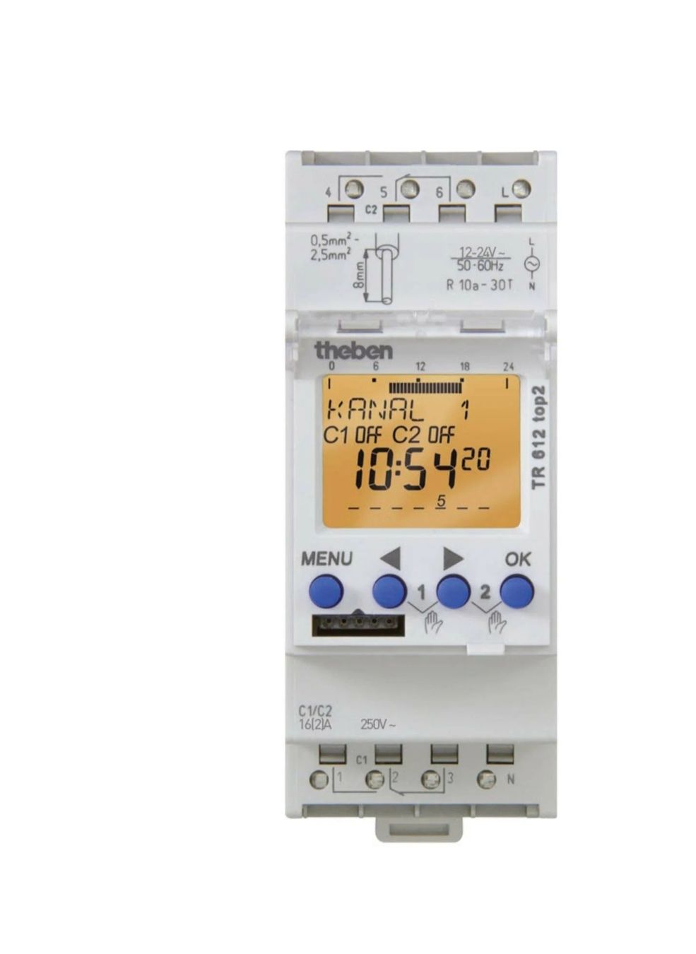 Elektronikbauteile: Theben TR 612 top2 24V Zeitschaltuhr – Neu (gemäss Beschreibung) aus Chur von Sihar