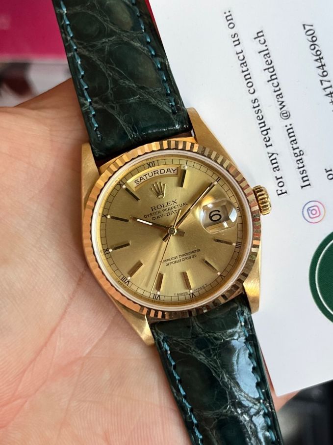 Rolex Montres: Rolex Daydate 18238 18K Gold – D'occasion à Genève par 3M_JR 1