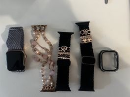 Apple Watch Series 5 – 40 mm – Gold/Roségold mit 3 Armbänder