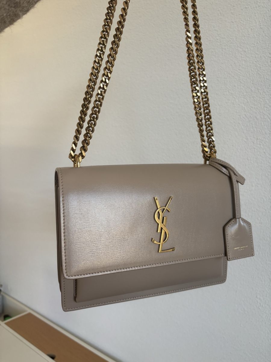 Saint Laurent Borse da donna: YSL Medium Sunset beige rosa Leder – Nuovo (secondo la descrizione) da Zürich venduto da car_9sdb 4