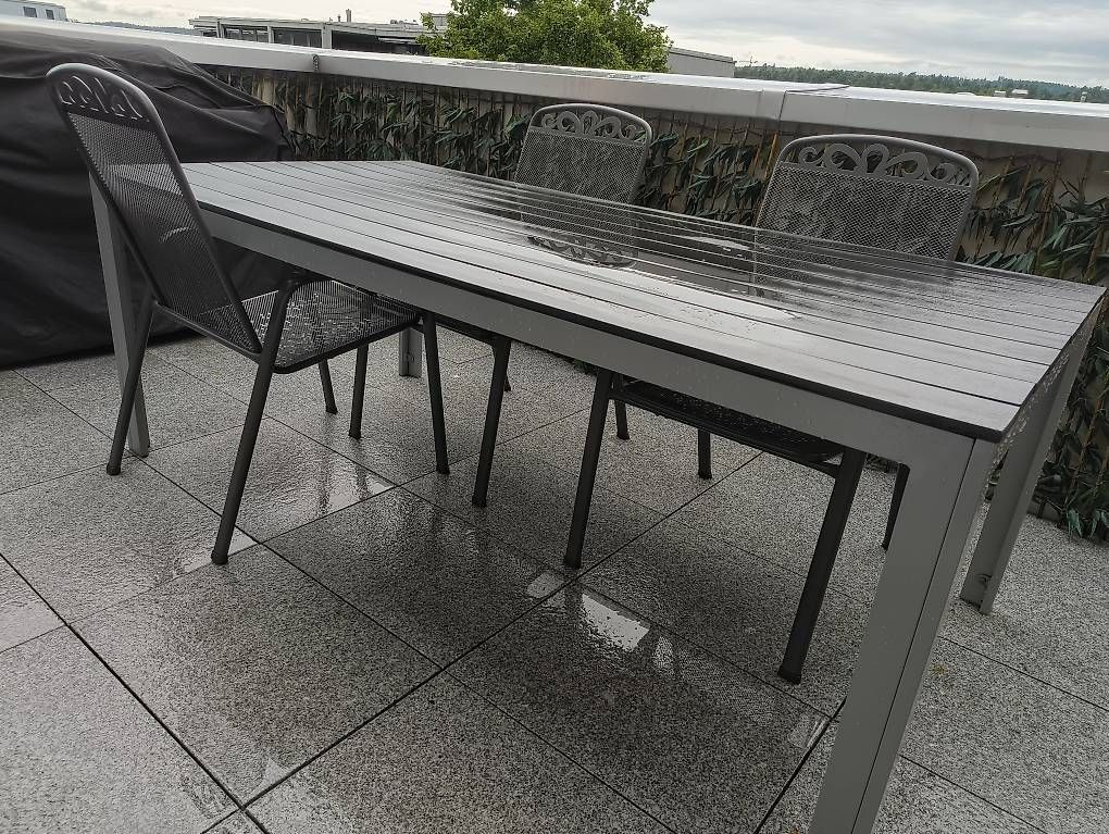 Tavoli: Tisch Polywood 200x100 cm anthrazit – Usato da Nänikon venduto da Manta87 2