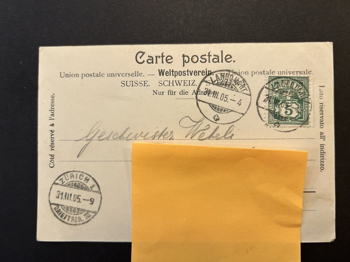 Cartoline postali: Landquart GR Bahnhof 1905 Rar! – Usato da Fanas venduto da Alessio11 1