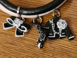 Schwarz-weiß Modeschmuck Armband