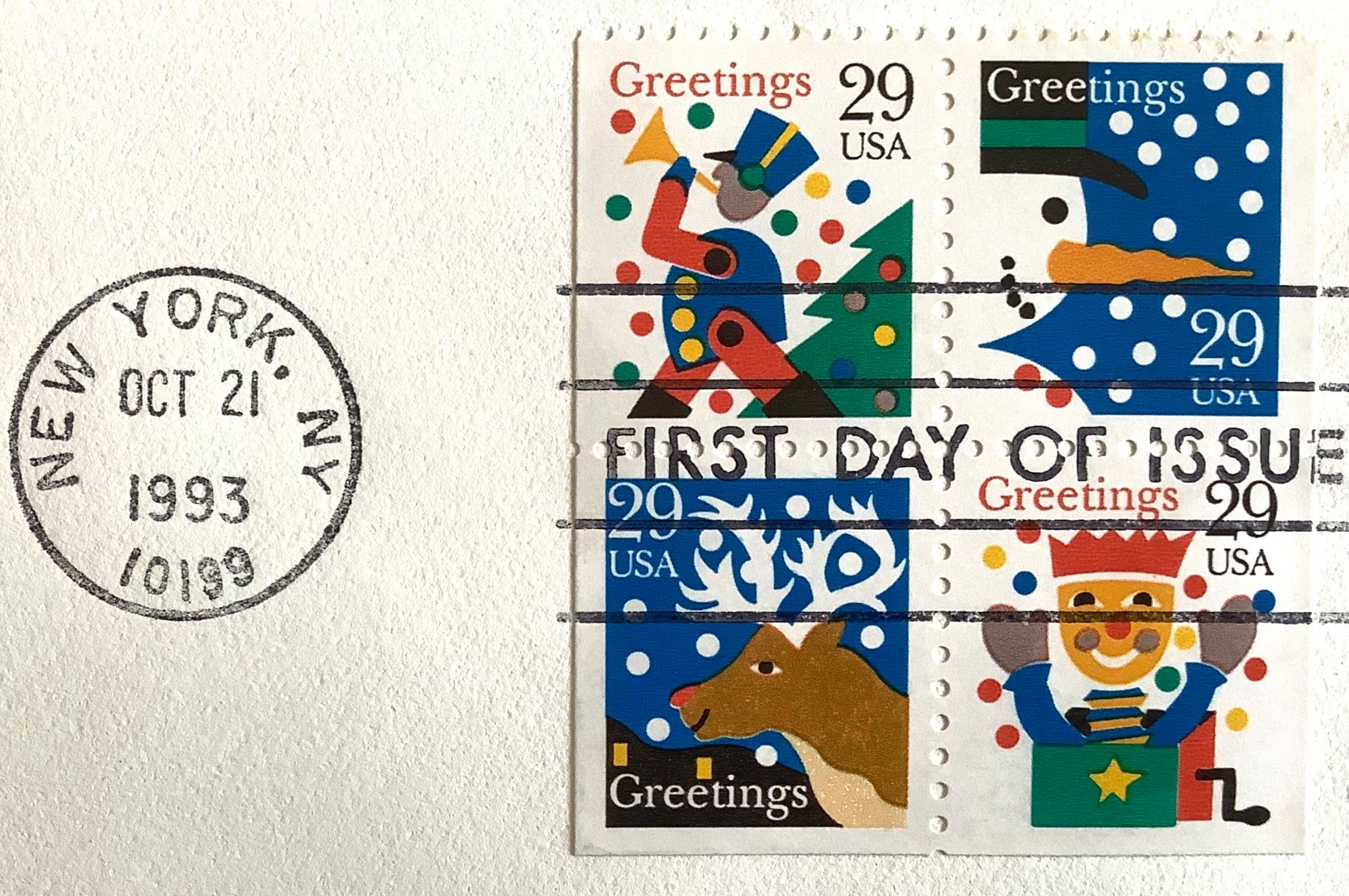 Tutti i francobolli: 1993 - USA  / FDC -  Greetings 93  - Div. Varianten – Nuovo (secondo la descrizione) da Liestal venduto da Skunk02 3