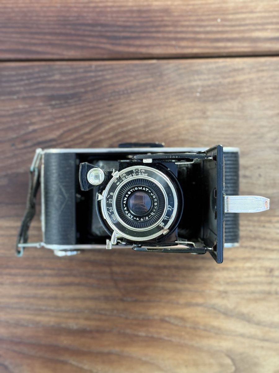 Agfa Fotocamera: Vintage Agfa Billy Folding Camera - Art Deco Design - Untest – Usato da Commugny venduto da semamonfrinoli 4