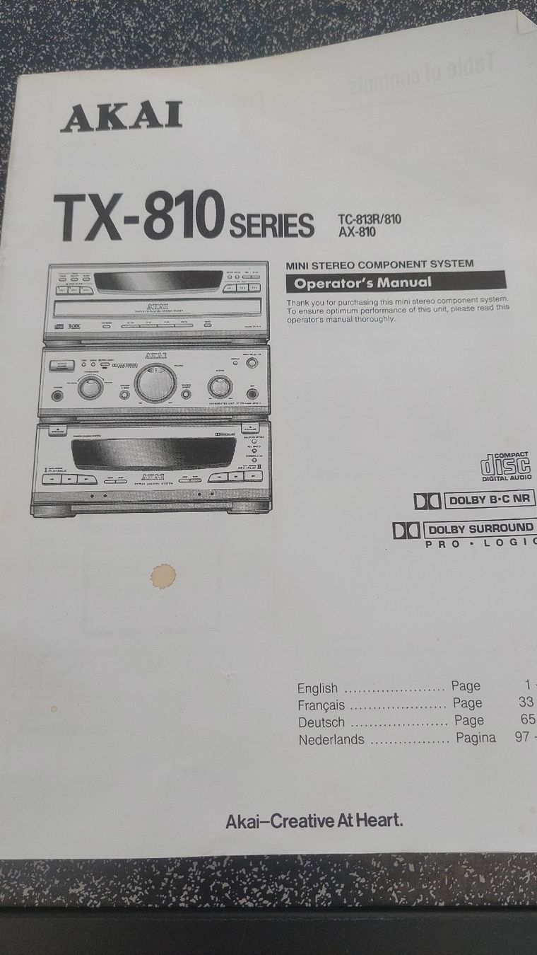 Akai Sistemi audio & multimediali: AKAI TX-810 Mini Stereo Component System mit Boxen – Usato da Crésuz venduto da NgauNgau 5