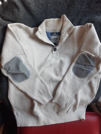 3 Pulli's grau,beige und grün