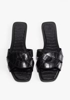 Sandalen H&M schwarz Kroko-Optik Grösse 38 neu