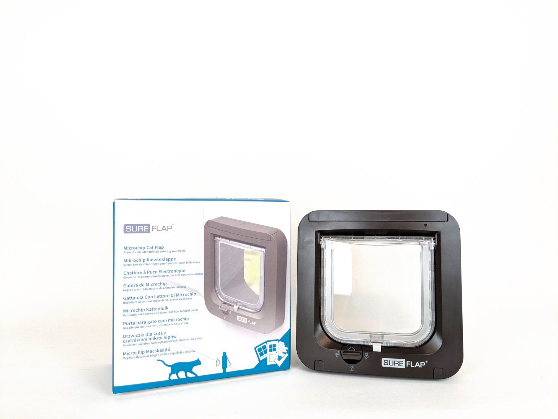 Gattaiole: SUREFLAP Mikrochip Katzenklappe – Nuovo (secondo la descrizione) da Thun venduto da Restwert_Thun