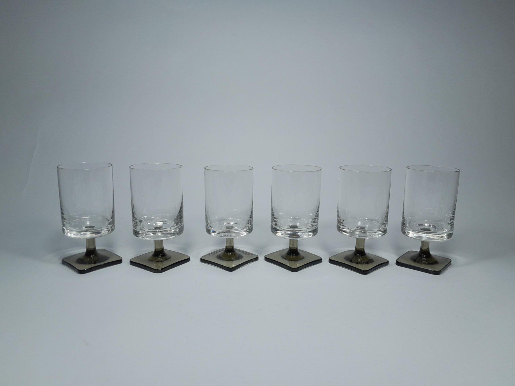Rosenthal Gläser: 6 Vintage Rosenthal Weingläser - Studio Line - Linear Smoke – Gebraucht aus Männedorf von Bel-view