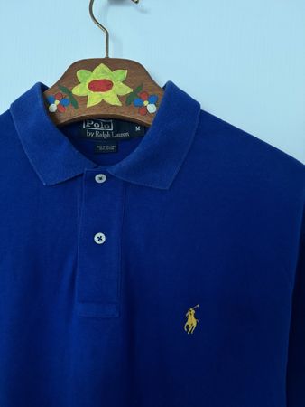 Polo Ralph Lauren Poloshirt, blau, Grösse M fit XL, oryginal