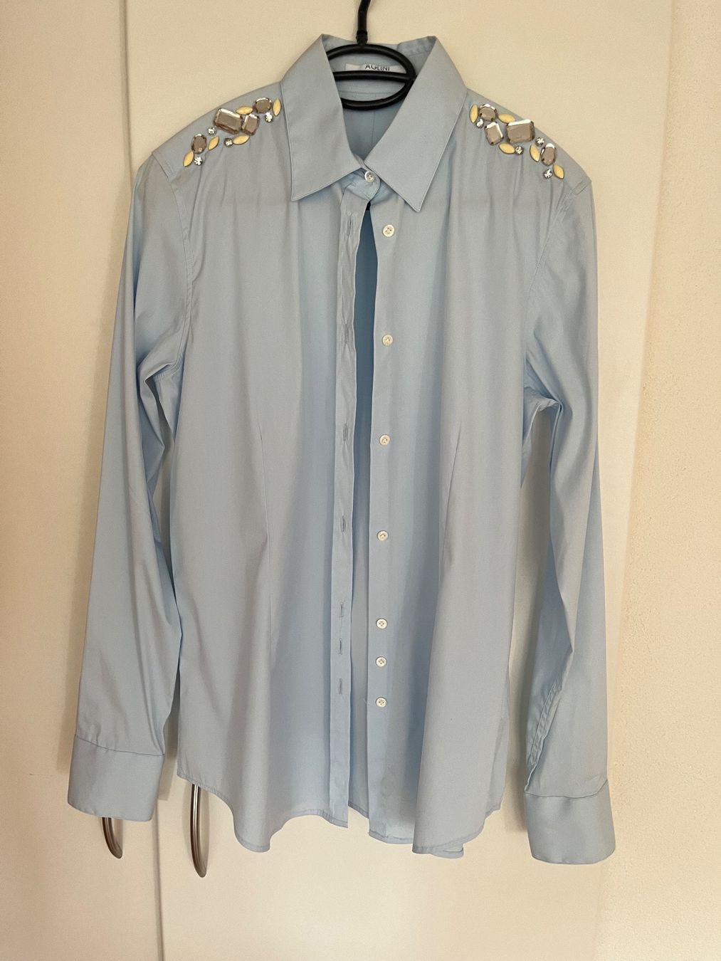 Blusen: AGLINI Shirtmakers Bluse Gr. 42 mit Strass – Gebraucht aus Wädenswil von Iana32