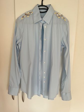 AGLINI Shirtmakers Bluse Gr. 42 mit Strass