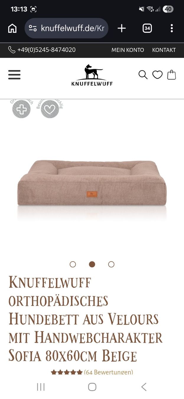 Cucce & Letti: Orthopädisches Hundebett – Nuovo (secondo la descrizione) da Aesch LU venduto da Cashu 1