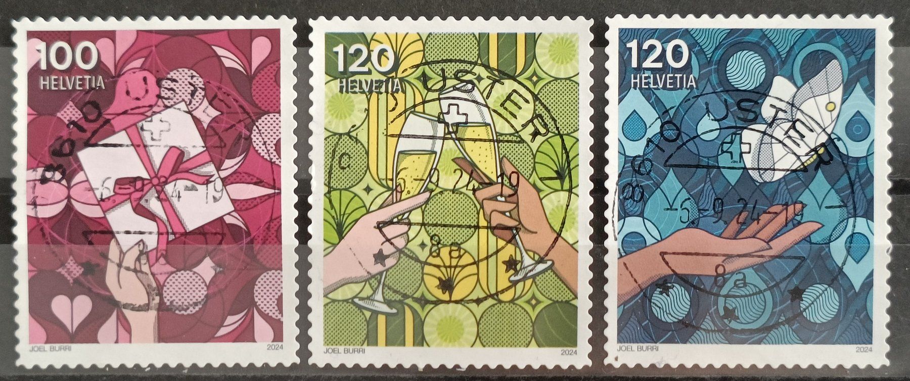 Tutti i francobolli: 2024 Gefühle verschicken Vollstempel – Usato da Dübendorf venduto da goeggi79