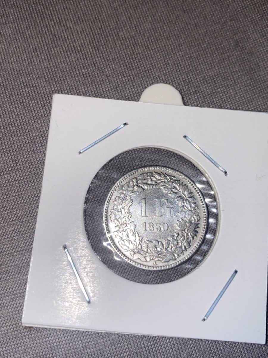 Tutti le monete: 1 Franken Silbermünze 1850 Schweiz – Nuovo (secondo la descrizione) da Dornach venduto da kil_rc55 2