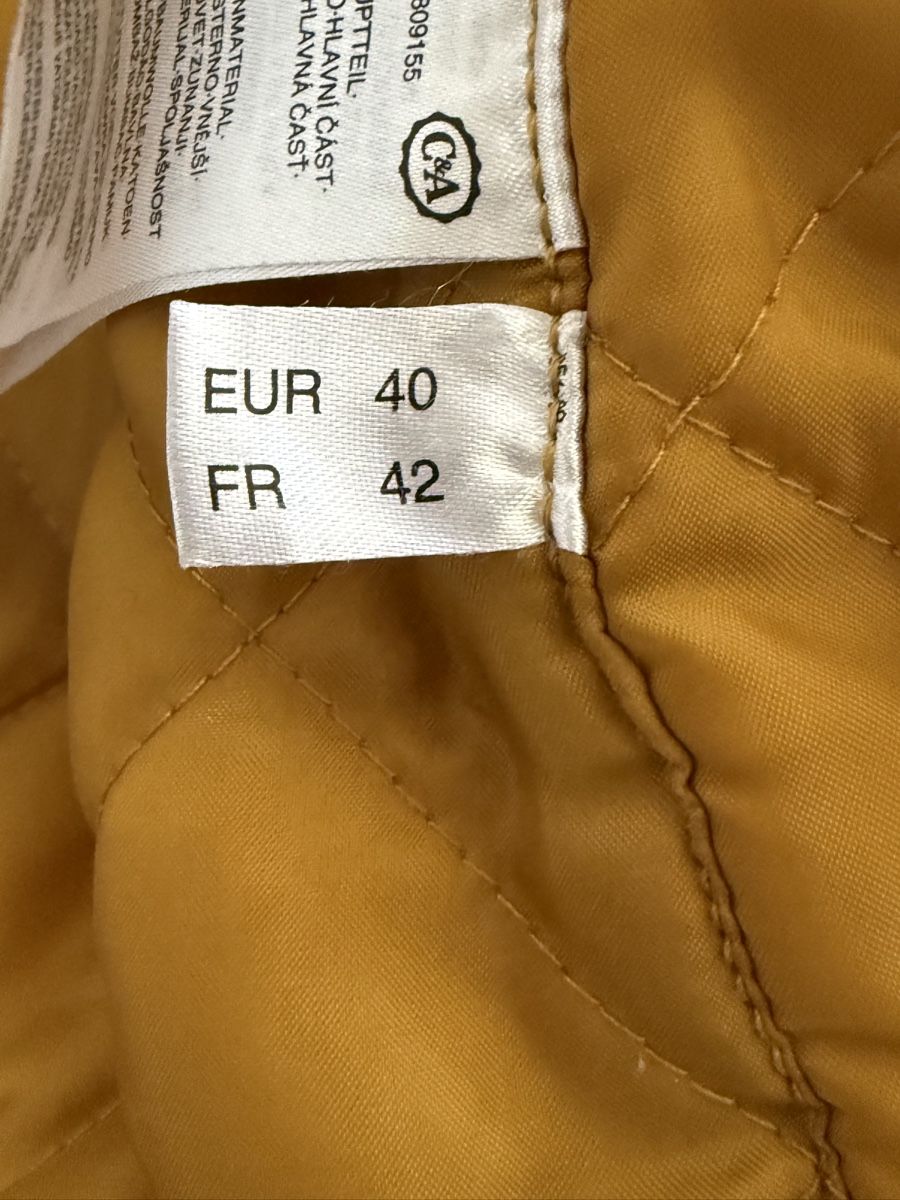 Jacken: C&A Übergangsjacke Winte, Gr. 40, senfgelb – Gebraucht aus Widnau von kustercarmen 4
