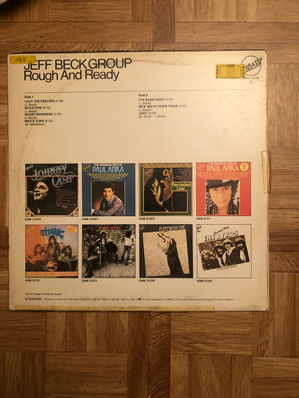 Schallplatten: JEFF BECK GROUP LP SCHALLPLATTE ROUGH AND READY 1971 – Gebraucht aus basel von Lastcall 1