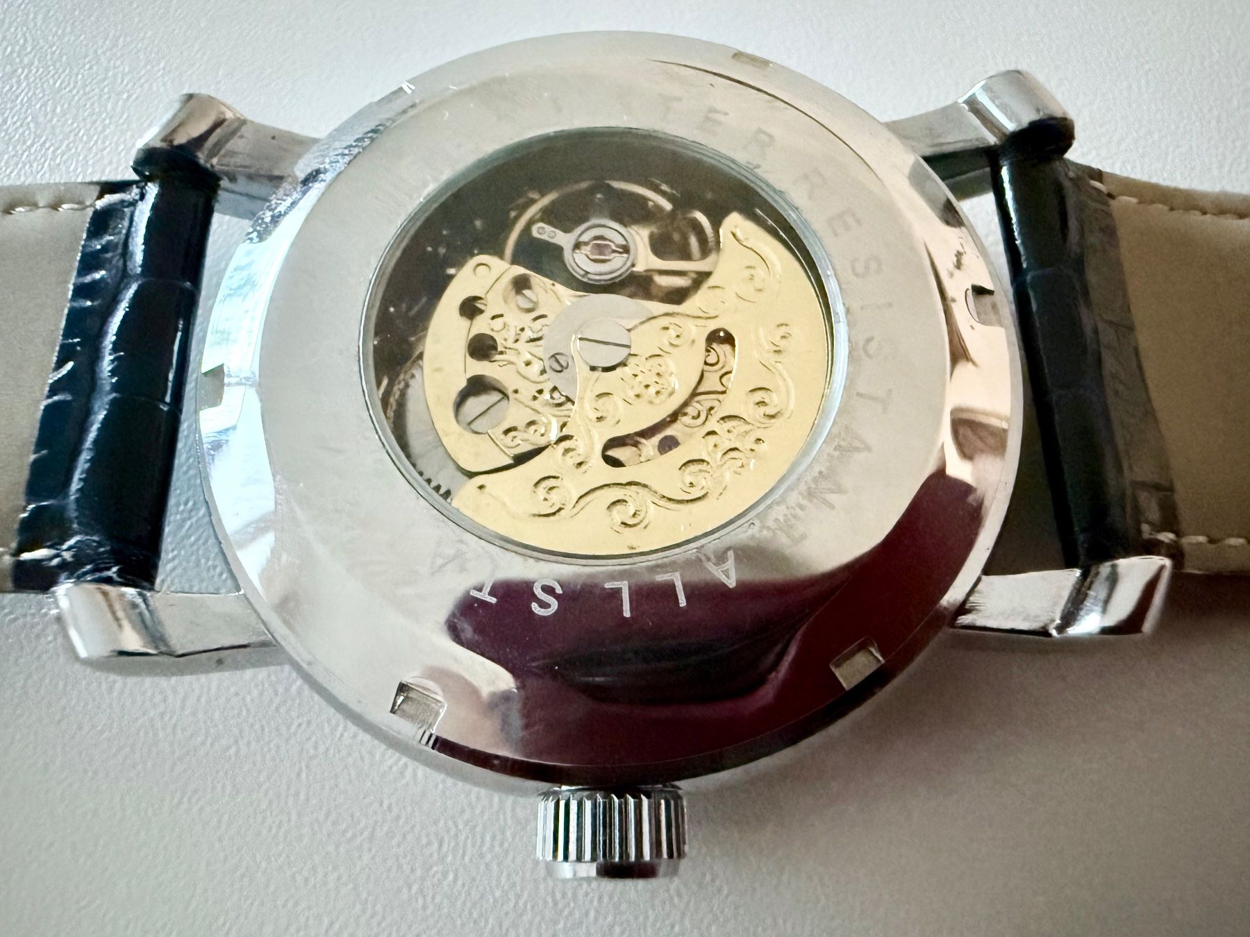 Orologi: ORKINA Automatic Skeleton 44mm - Blue dial - Dark blue strap – Nuovo (secondo la descrizione) da Le Mont-sur-Lausanne venduto da LycaGallery 5
