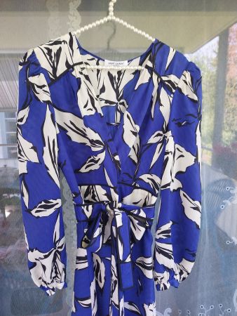 Seidenkleid SAINT LAURENT,neuwertig,CH-Gr,38,240 Fr.