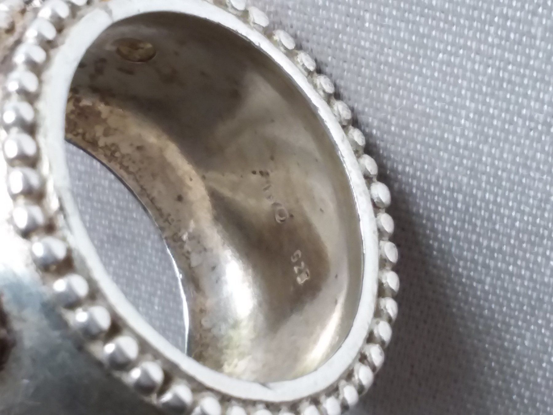 Anelli: Silberring 925 mit Perle & Mondsteinen Gr. 54 – Usato da Zürich venduto da Aleick 4
