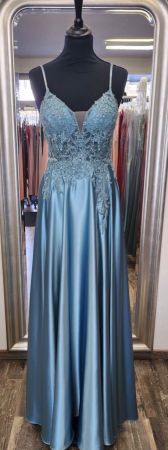 Elegantes Abendkleid mit Spitze Gr. 34