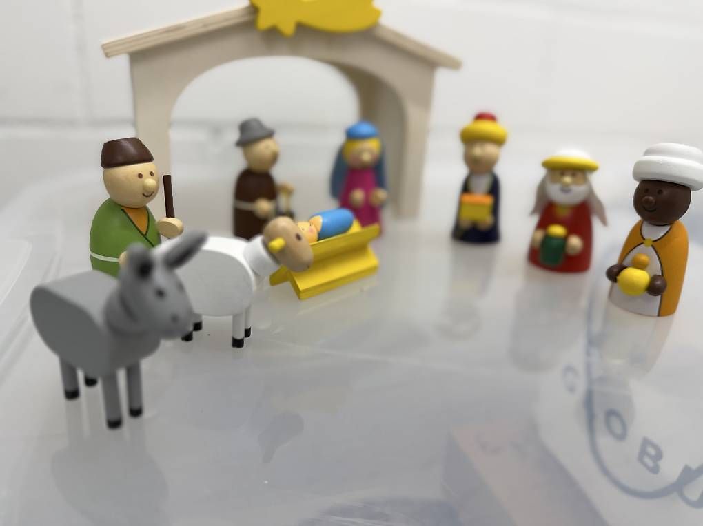 Tutte le decorazioni: Weihnachtskrippe aus Holz mit Figuren – Usato da Steinhausen venduto da deikoon 2