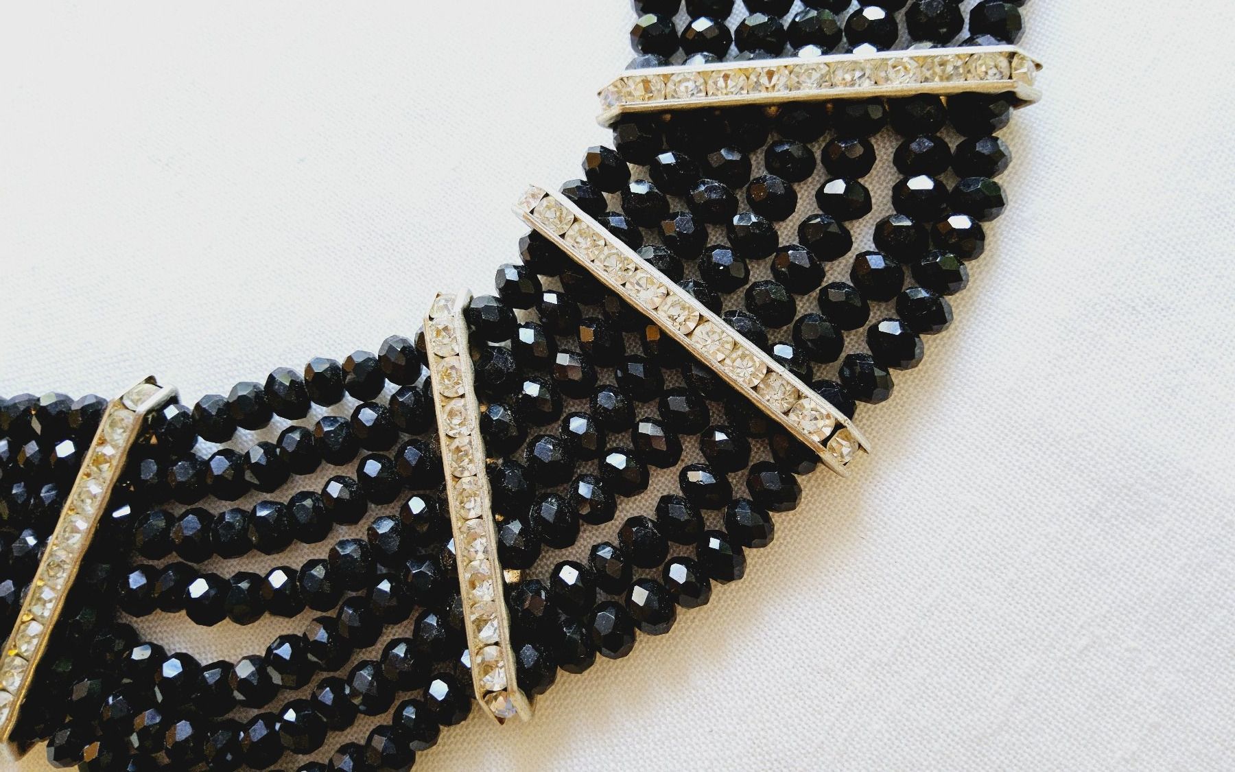 Ketten: Vintage luxuriöses Glasperlen Collier ca 1950 – Gebraucht aus Zürich von sanwit 1