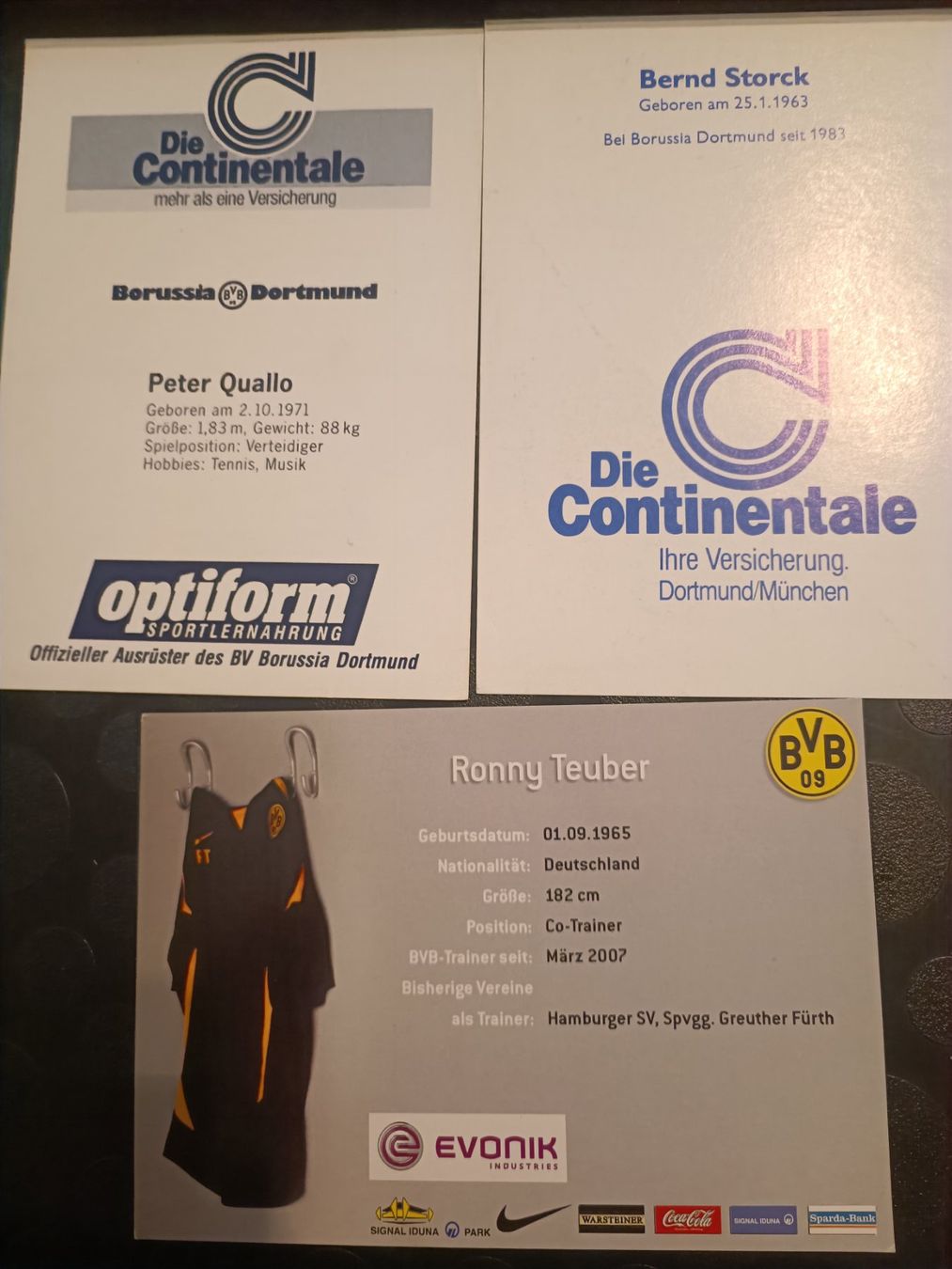 Autographes: BVB - Borussia Dortmund - 3x Handsigniert – D'occasion à Menziken par Artographs 1
