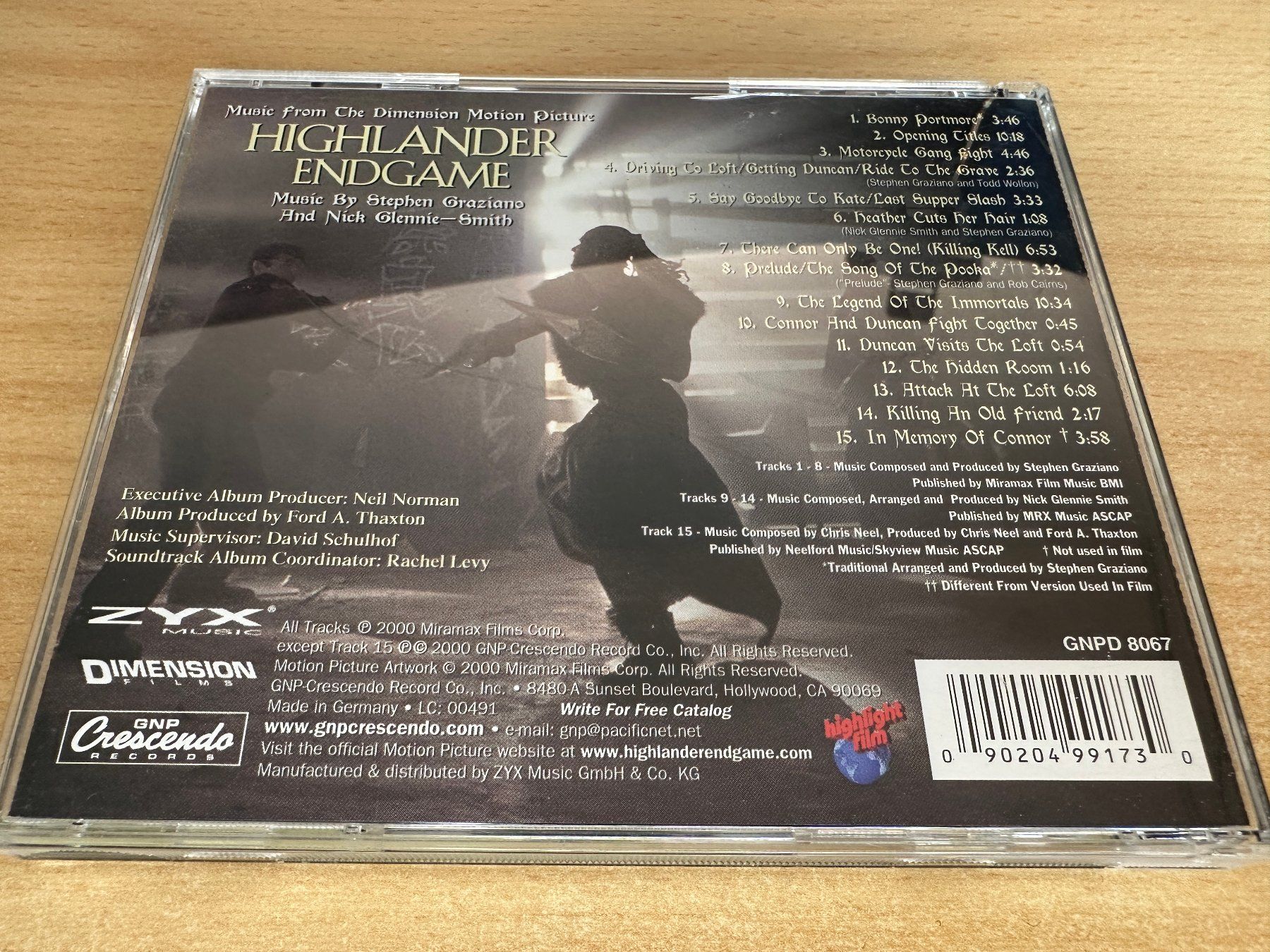 C3 Stephen Graziano And Nick Glennie-Smith – Highlander Endg (Gebraucht ...