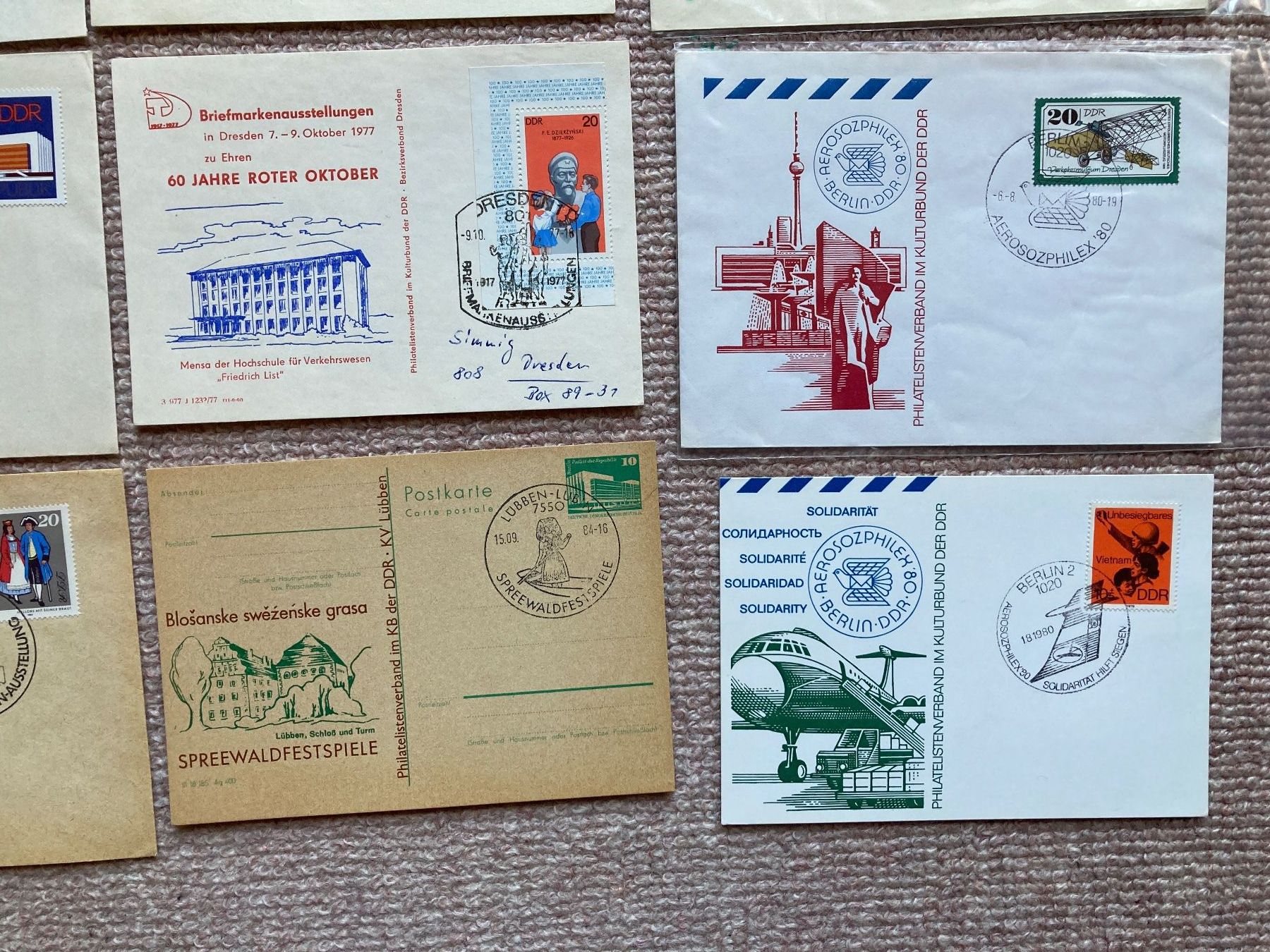 Tutti i francobolli: Sonderbriefe, Briefmarken DDR – Nuovo (secondo la descrizione) da Lütisburg venduto da wiesenpippau 6