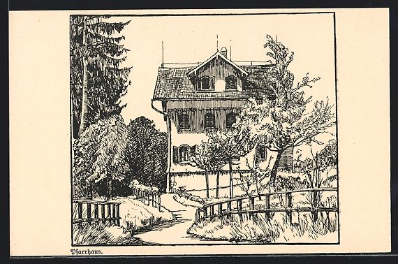 Cartoline postali: AK Herisau, Pfarrhaus – Usato da Berlin venduto da bartko-reher