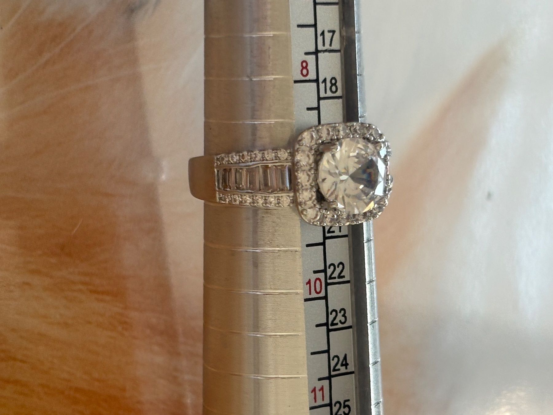 Anelli: Luxus Elegante Gr.19/9 Ring Farbe: Silber / Weiss – Nuovo (secondo la descrizione) da Biel-Bienne venduto da Roserosse13 6