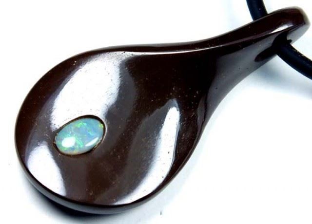 Ciondoli: Opal Halskette mit Opal-Intarsien 26Cts. – Nuovo (secondo la descrizione) da Bern venduto da Grindelwaldaus 2