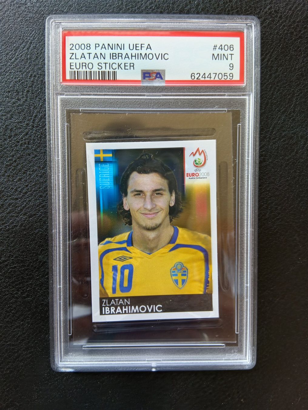 Panini Carte collezionabili: 2008 Panini Zlatan Ibrahimovic PSA 9 #406 – Usato da Steinen venduto da antikesundseltenes