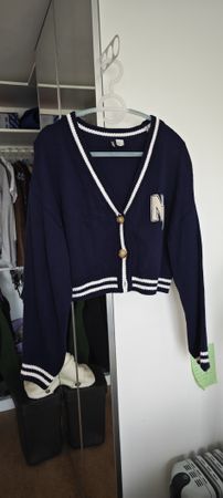 H&M Strickjacke College Stil, Gr. M,