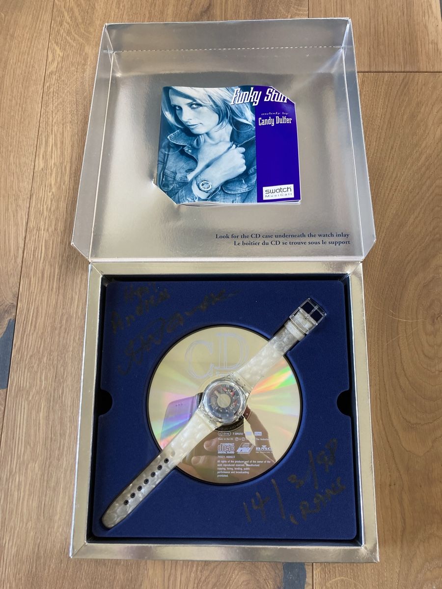 Swatch Orologi: Swatch SLZ 107 Candy Dulfer Signiert – Nuovo e nell'imballaggio originale da Boll venduto da Jopp1
