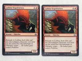 2x Lathnu-Segelrücken MTG Karte, Rarität: