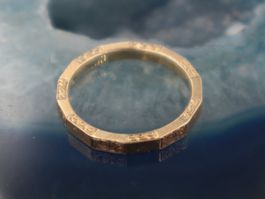 Edler Gold Ring Vintage 375 9Karat Gelbgold Top Verarbeitung