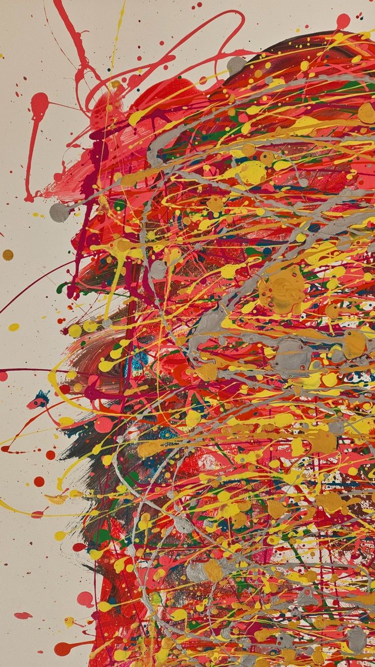 Gemälde: Tableau abstrait, explosion de couleurs vives, unique! – Neu (gemäss Beschreibung) aus Le Locle von fab_c9hh 3