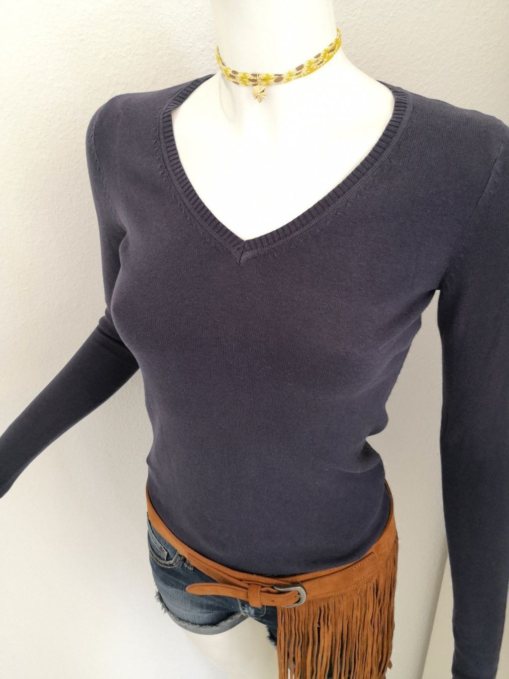 Mango Maglioni & Felpe: 🤩MANGO STRICK PULLOVER DUNKELBLAU V-SCHNITT NEU & D&G P. – Nuovo (secondo la descrizione) da Olten venduto da Naja-Twins-Twins 3