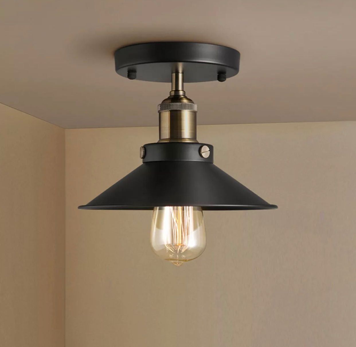 Lampadari & plafoniere: E27 Deckenlampe Hängeleuchte Schwarz Met – Nuovo e nell'imballaggio originale da Amriswil venduto da JaJa-Express 4